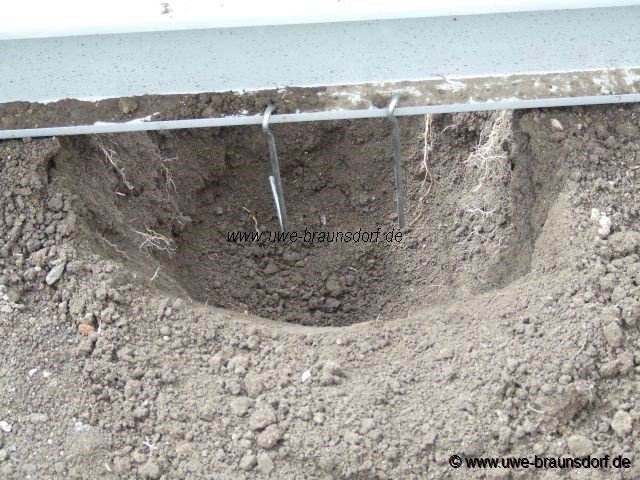 Fundament Gewächshaus