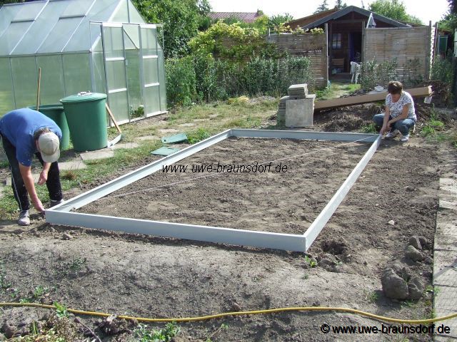 Fundament Gewächshaus