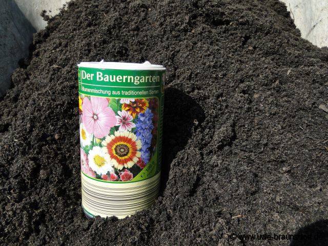 Aussaat Blumenmischung Bauerngarten