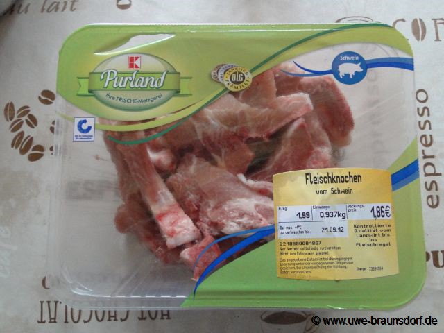 Fleisch, Zusatzfutter für unsere Sachsenhühner