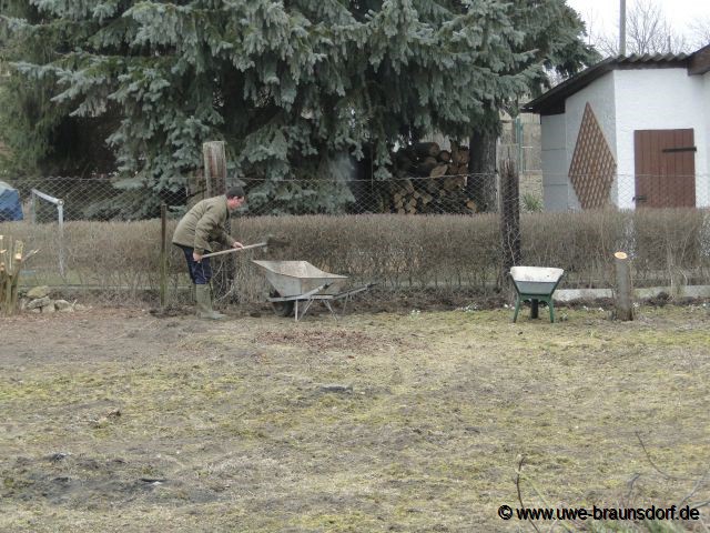 Garten herrichten, hier: umgraben